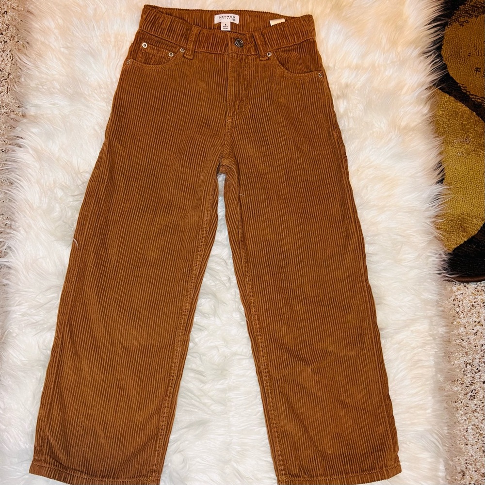 NWOT Toddler girl size 4T brown corduroy pants Brand New!!!